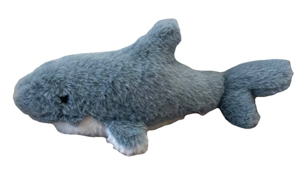 Douglas Cuddle Toys Plush Shark Grey Blue Ocean Creature Stuffed Animal 9”